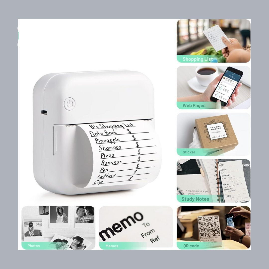 InkLux Mini Magische Printer | Onbeperkt afdrukken met inbegrepen papierrol
