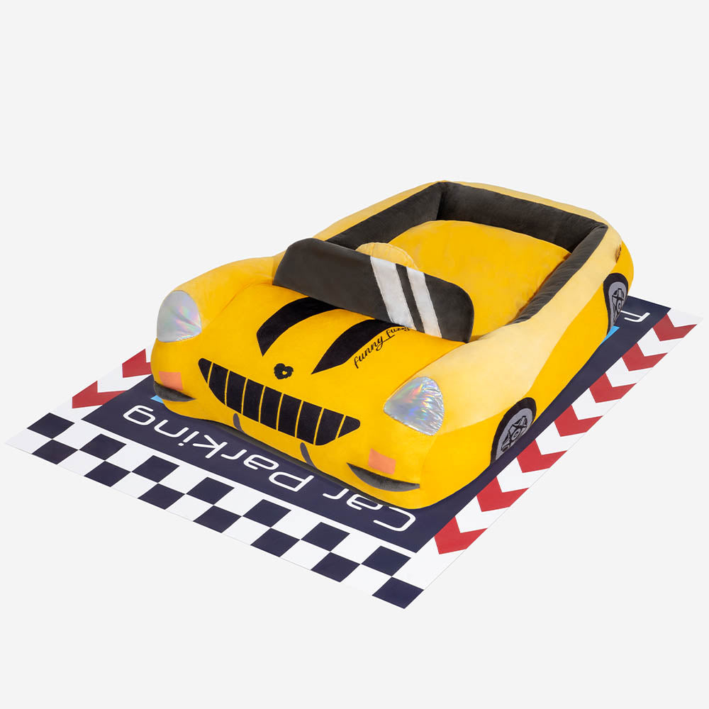 FurElegance Classic Convertible Raceauto Bed | Luxe bolster hondenbed voor stijlvolle comfort en ondersteuning