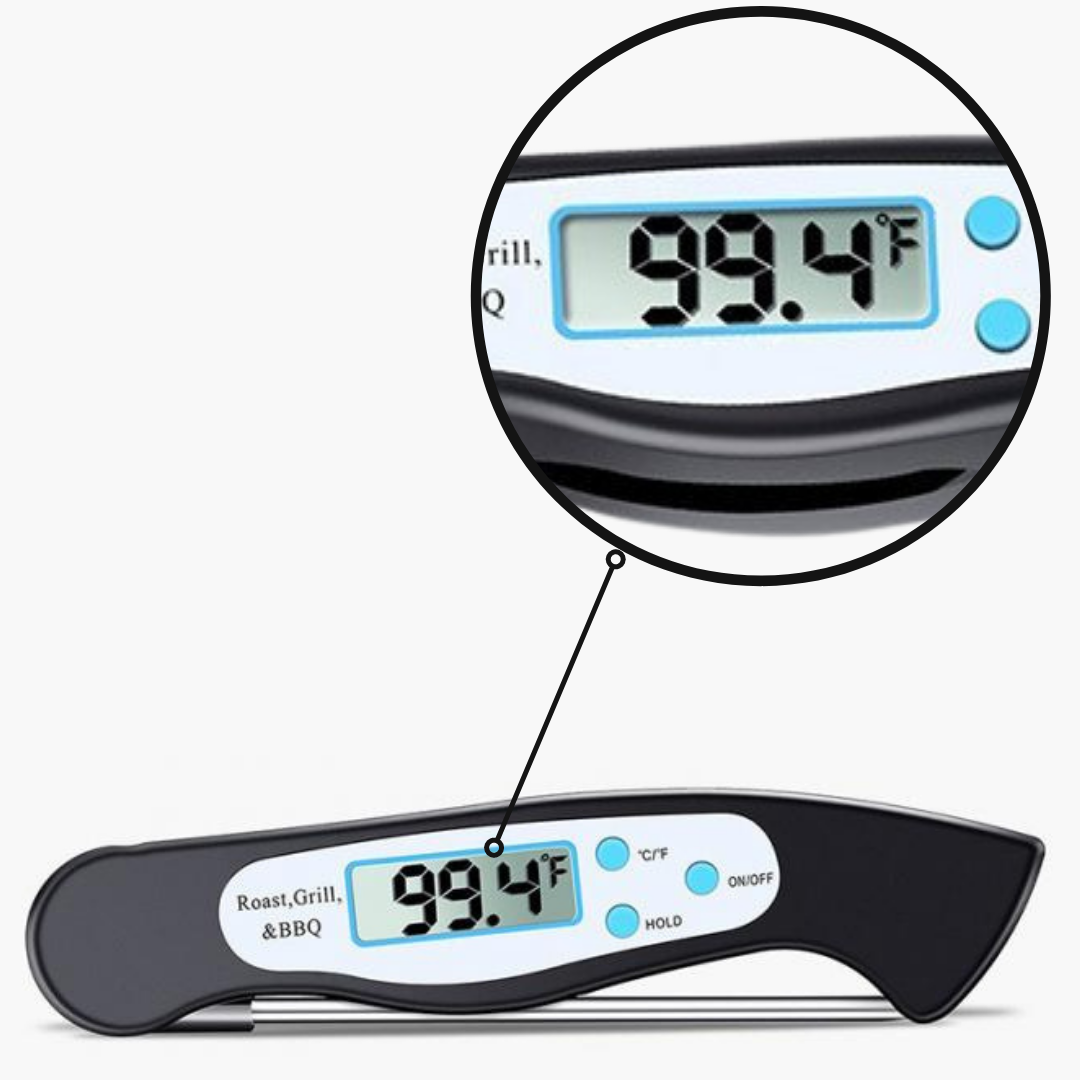 Vouwbare Instant Read Digitale Voedselthermometer