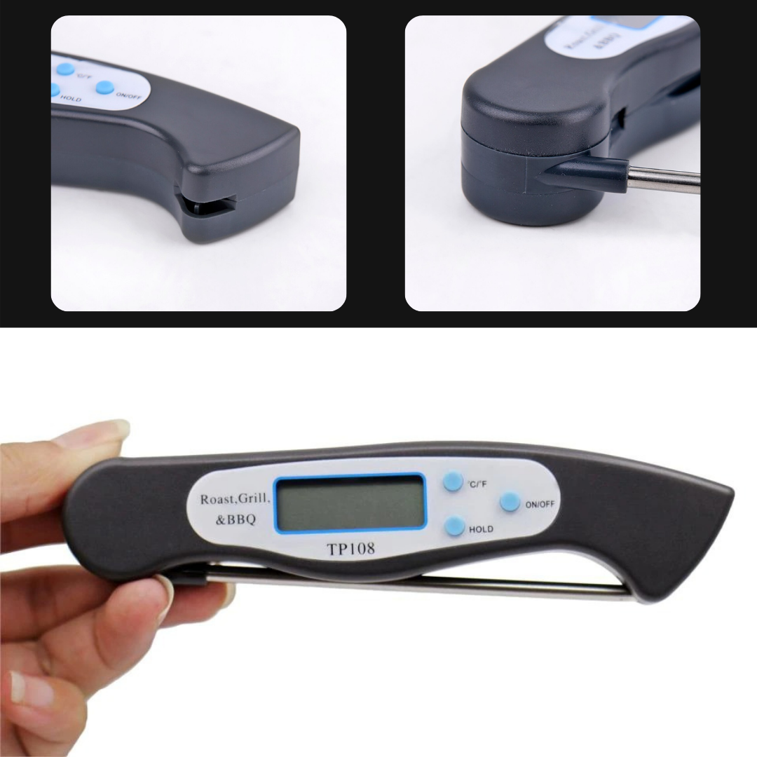 Vouwbare Instant Read Digitale Voedselthermometer