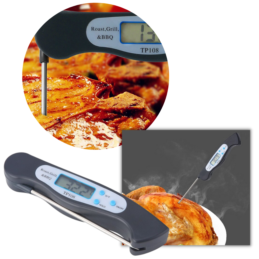 Vouwbare Instant Read Digitale Voedselthermometer