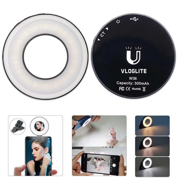 Éclat | Magnetische telefoonlamp – elegant ontwerp – verstelbare verlichting – draadloos opladen