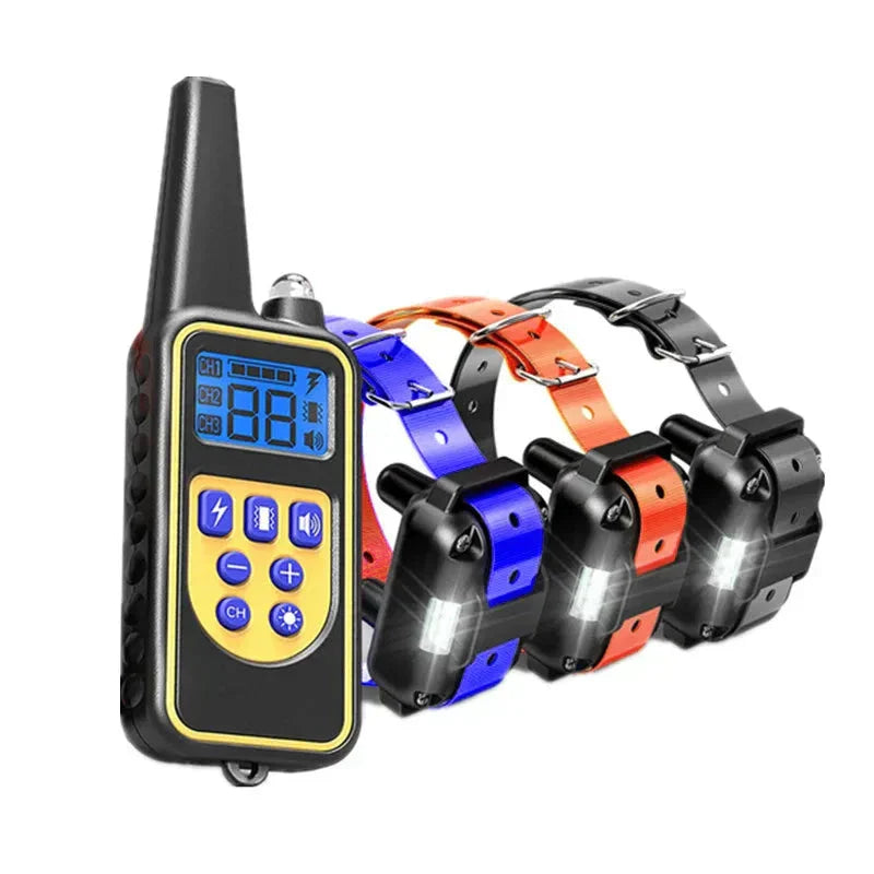 Waterdichte Elektrische Hondenhalsband met Afstandsbediening – Oplaadbaar, Verstelbaar voor Alle Groottes, Humane Trainingsopties