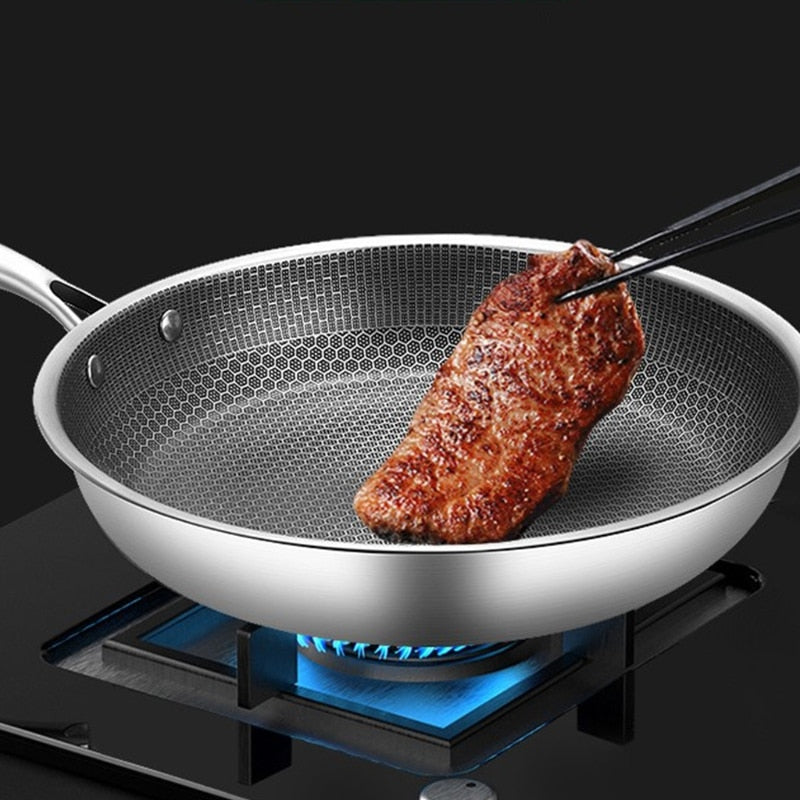 Krasbestendige RVS Koekenpan met Antiaanbaklaag – ProCook Elite