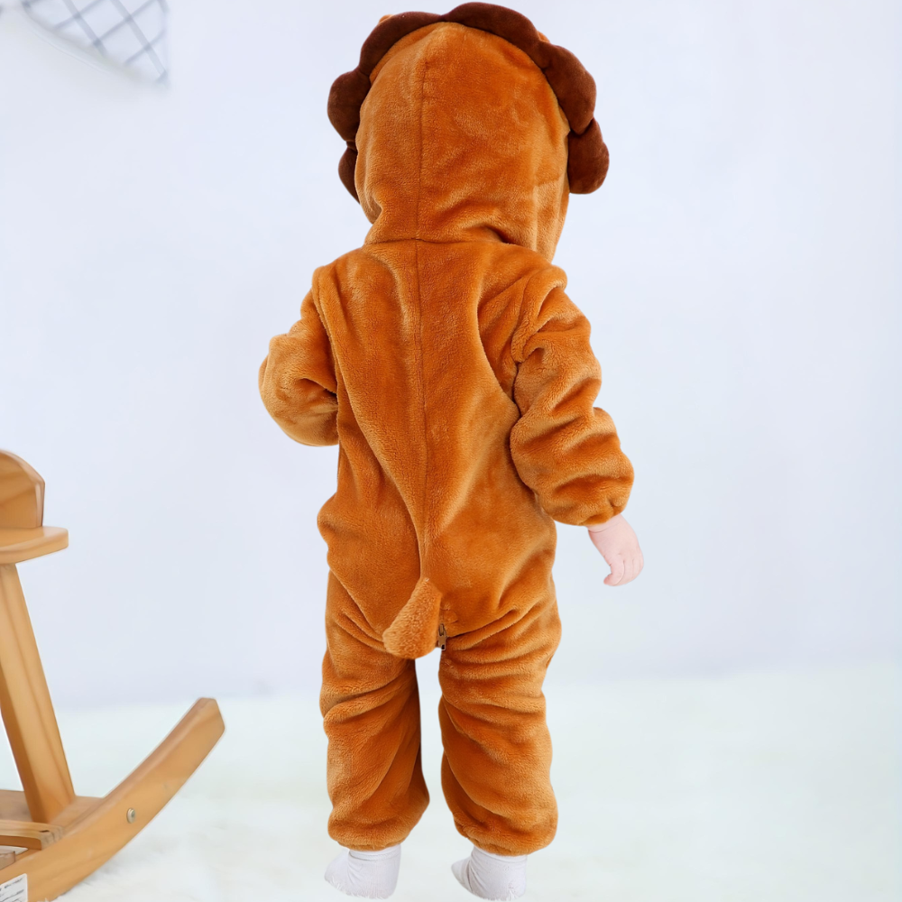 Halloween Baby Leeuw Kostuum Pluche Jumpsuit