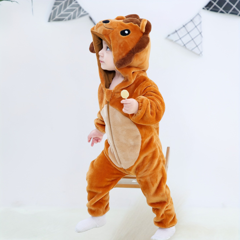 Halloween Baby Leeuw Kostuum Pluche Jumpsuit