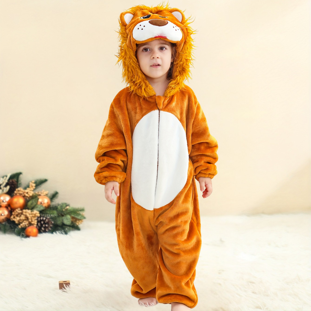 Halloween Baby Leeuw Kostuum Pluche Onesie