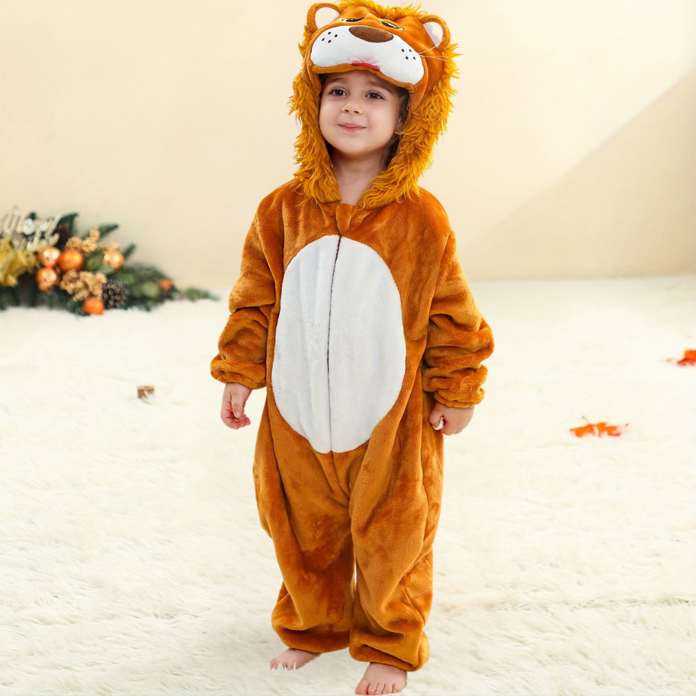 Halloween Baby Leeuw Kostuum Pluche Onesie