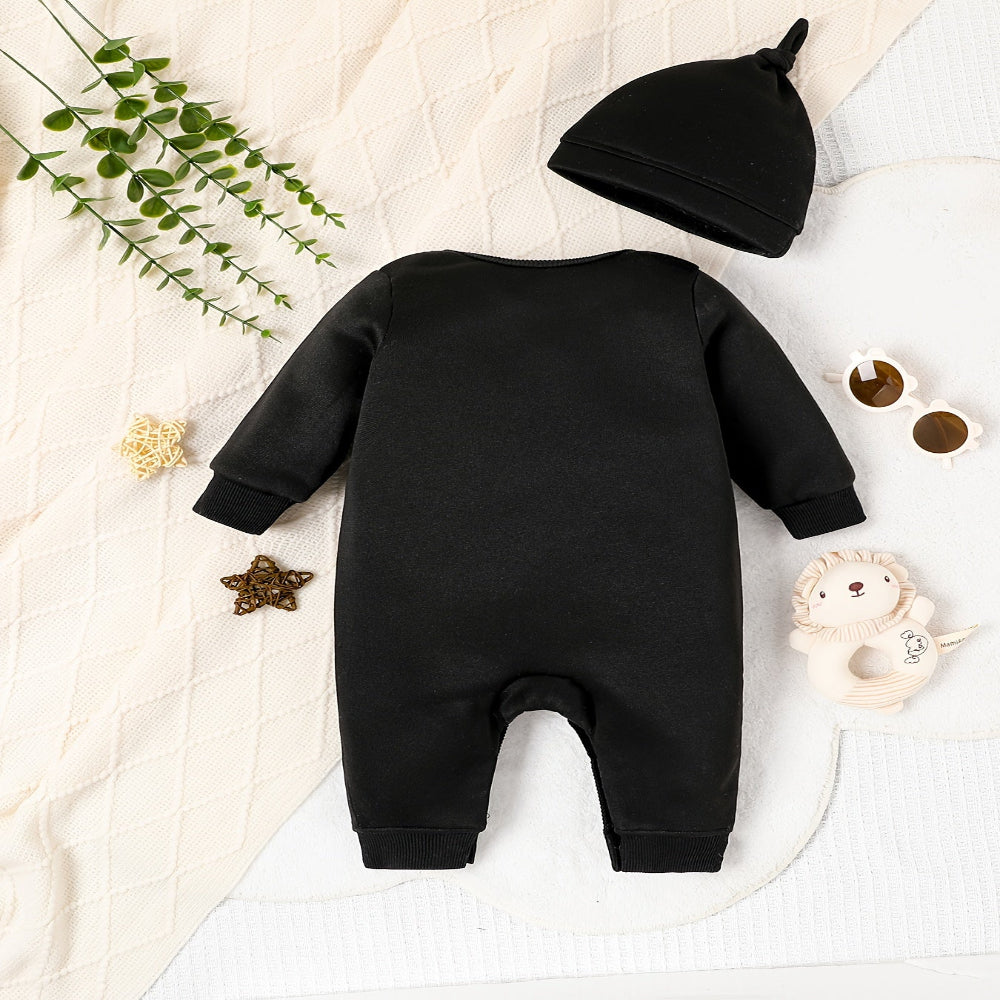 Halloween Peuter Skelet Kostuum Romper Outfit Hoed Set