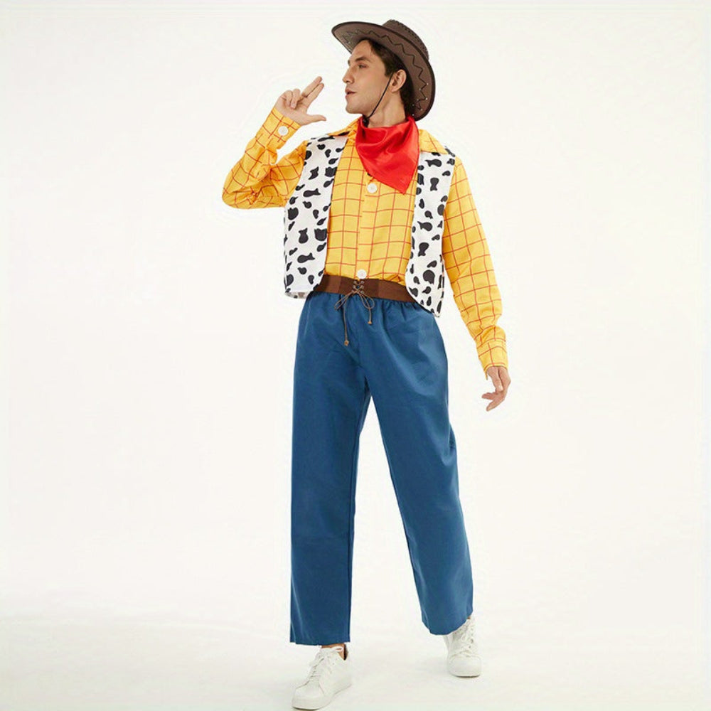 Halloween Kostuum Volwassen Cowboy Polyester Outfit