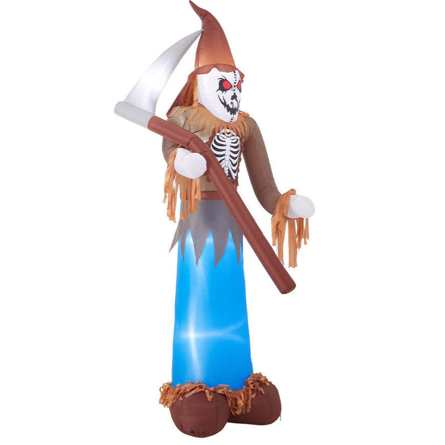 Halloween Decor Inflatable Grim Reaper Scarecrow