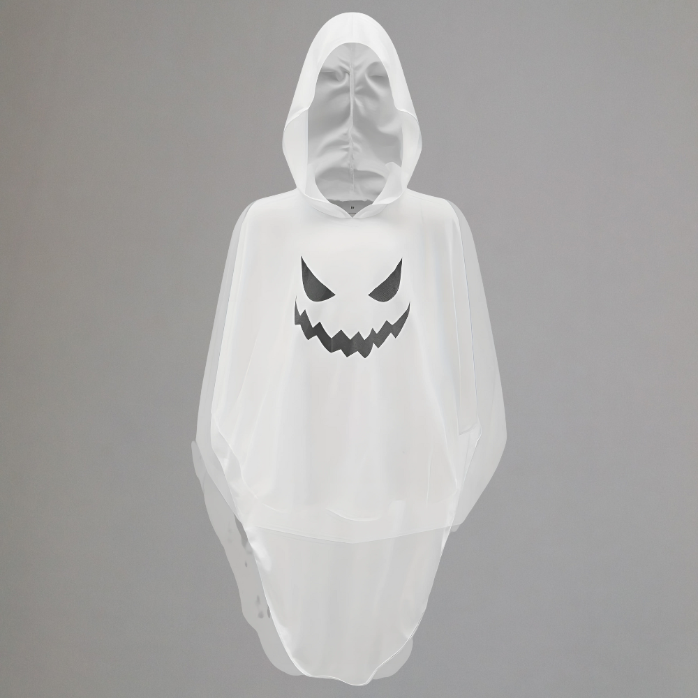 Halloween Geest Kostuum Kinderen Glow in the Dark Cape Hooded Cloak Outfit