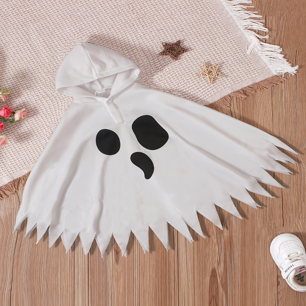 Halloween Geest Kostuum Kinderen Cape Met Kap Outfit