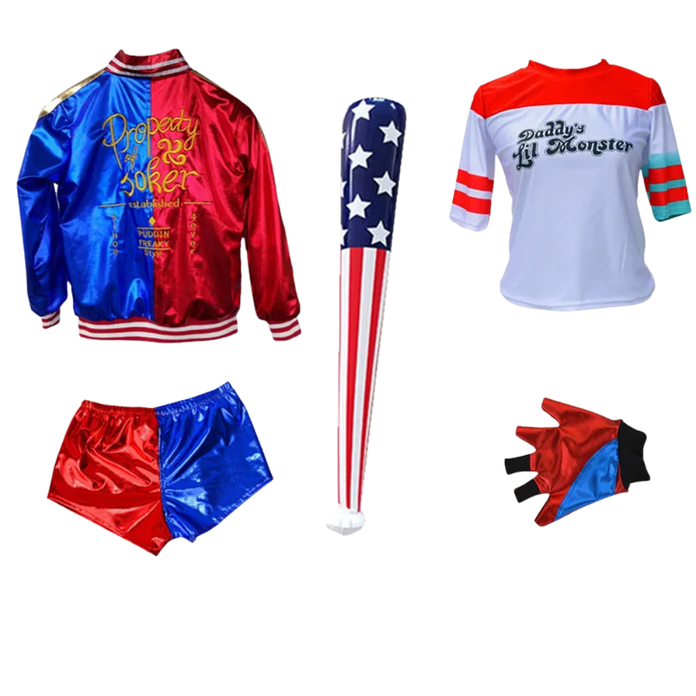 Halloween Quinn Kostuum Kinderen Cosplay Set