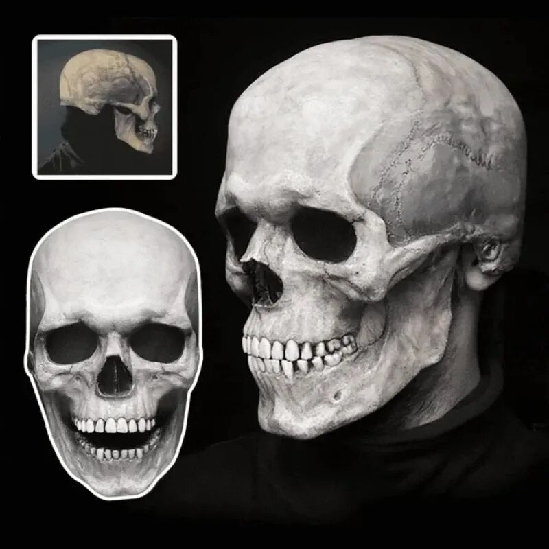 Halloween Realistische Volledige Hoofd Schedelmasker