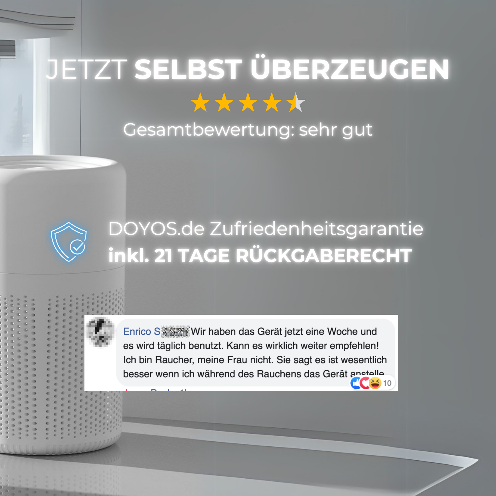 LuftGenius Luchtreiniger | Effectieve luchtzuivering voor een gezond binnenklimaat
