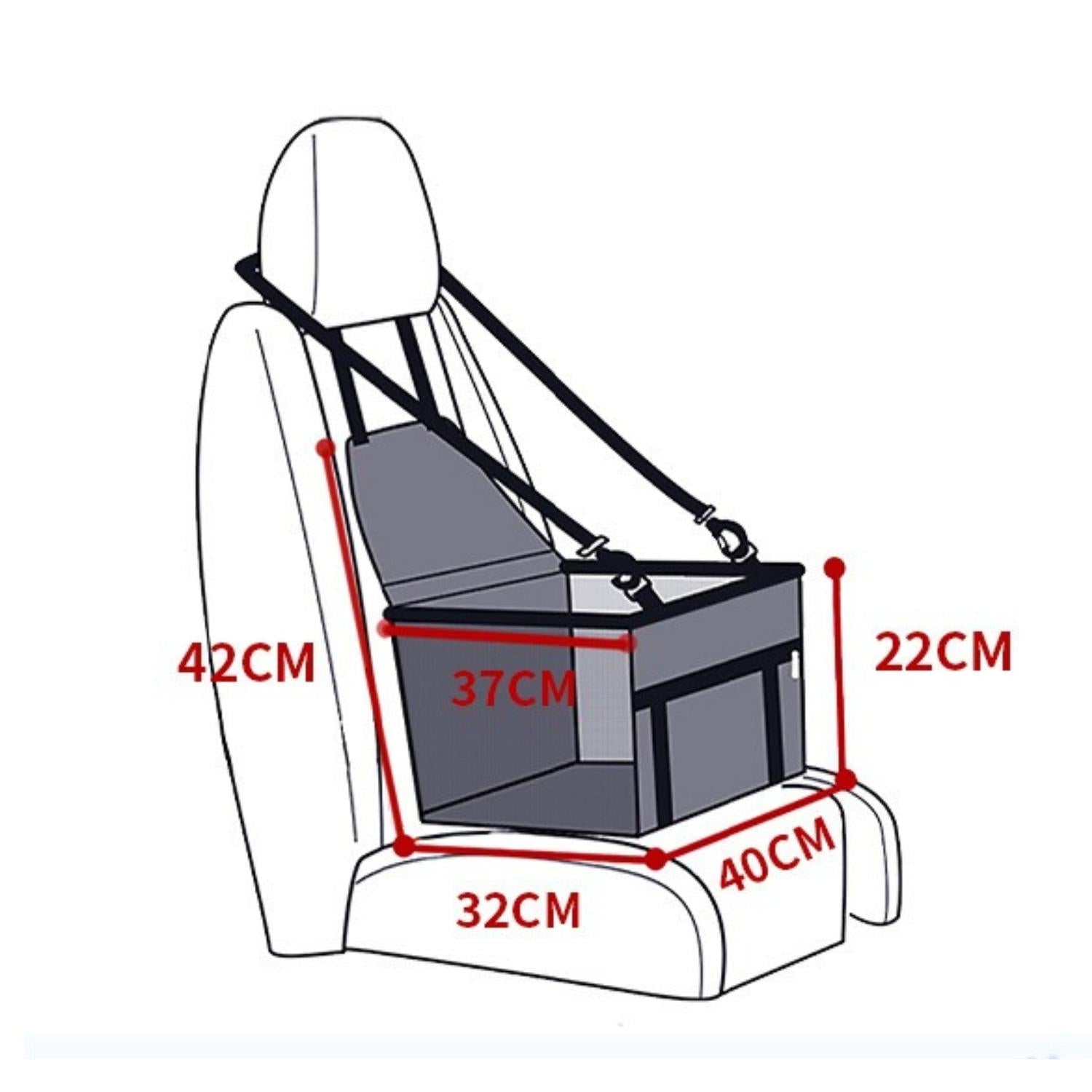 AutoPoot Verhoogde Hondensitplaats – Waterdicht, Antislip en Veilig voor Onderweg