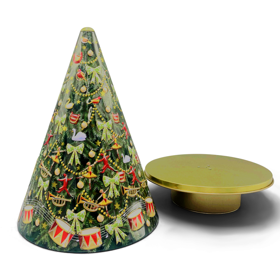 TuneTin | Kerstboom Muziekdoos Koekjestin Feestelijke Gift