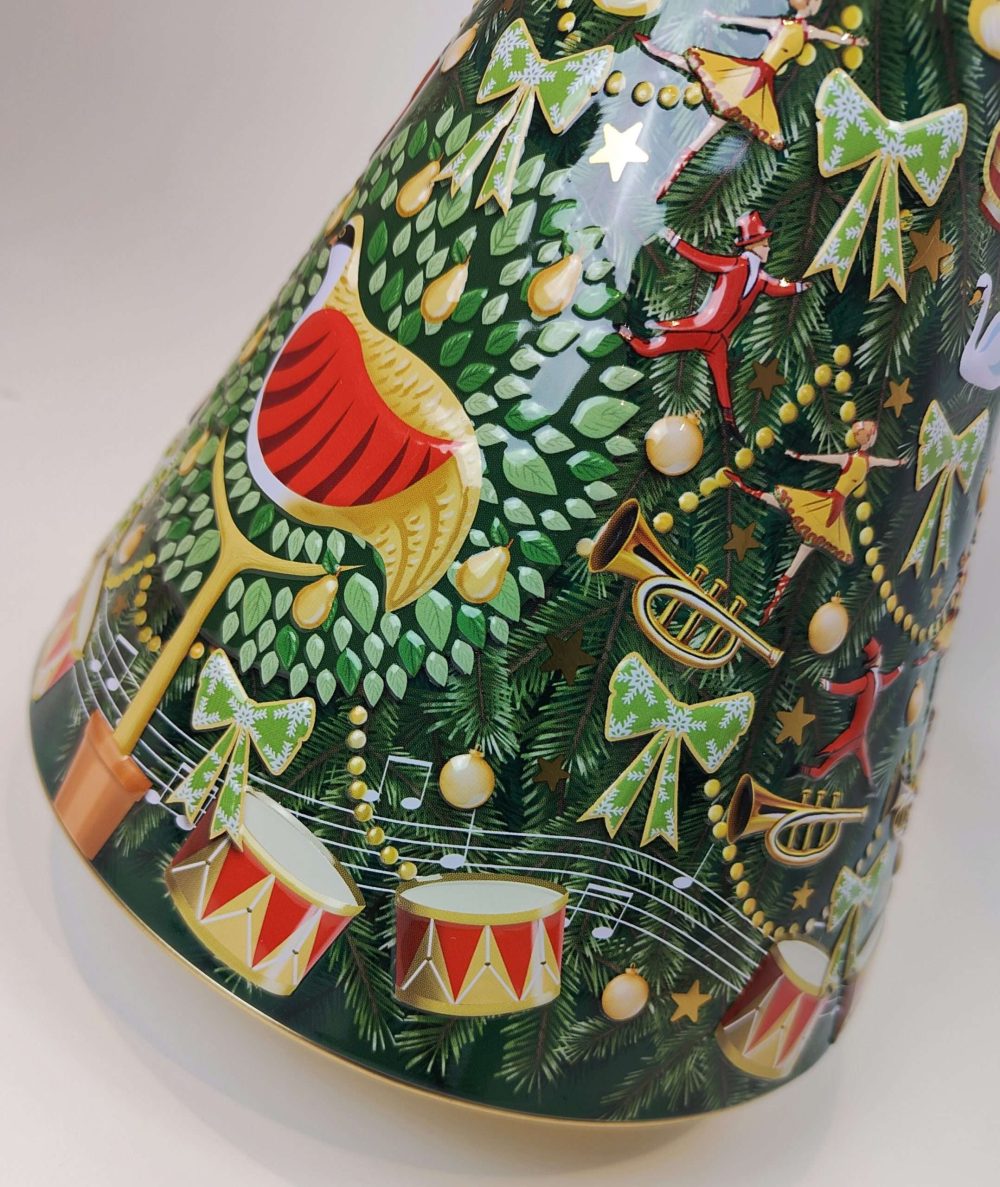 TuneTin | Kerstboom Muziekdoos Koekjestin Feestelijke Gift