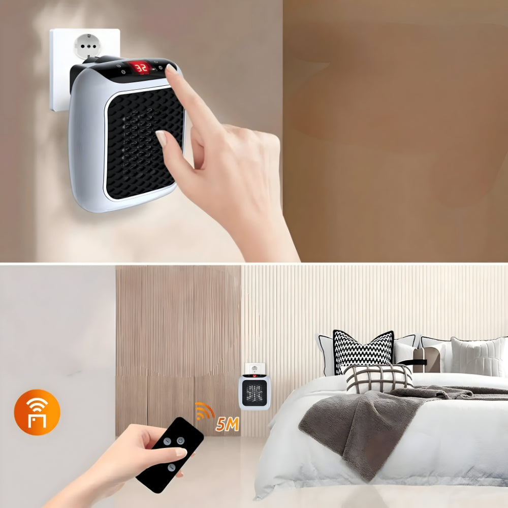 WarmiWall Keramische Wandverwarming – Energiezuinige Mini-radiator met Thermostaat