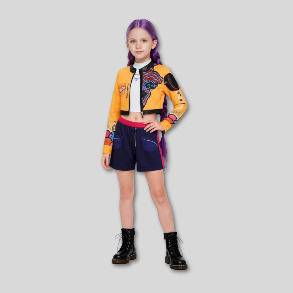 Kinderen Kpop Hunter Halloween Kostuum Outfit