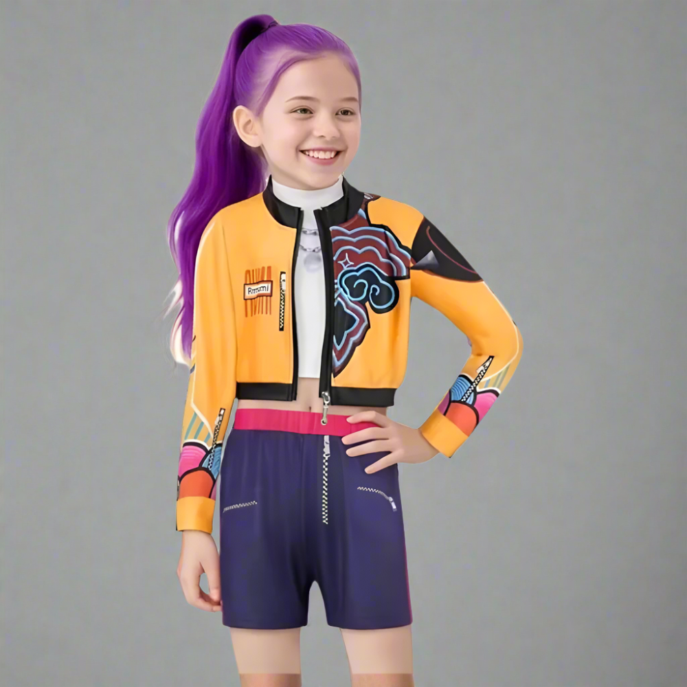 Kids Kpop Hunter Halloween Kostuum Set