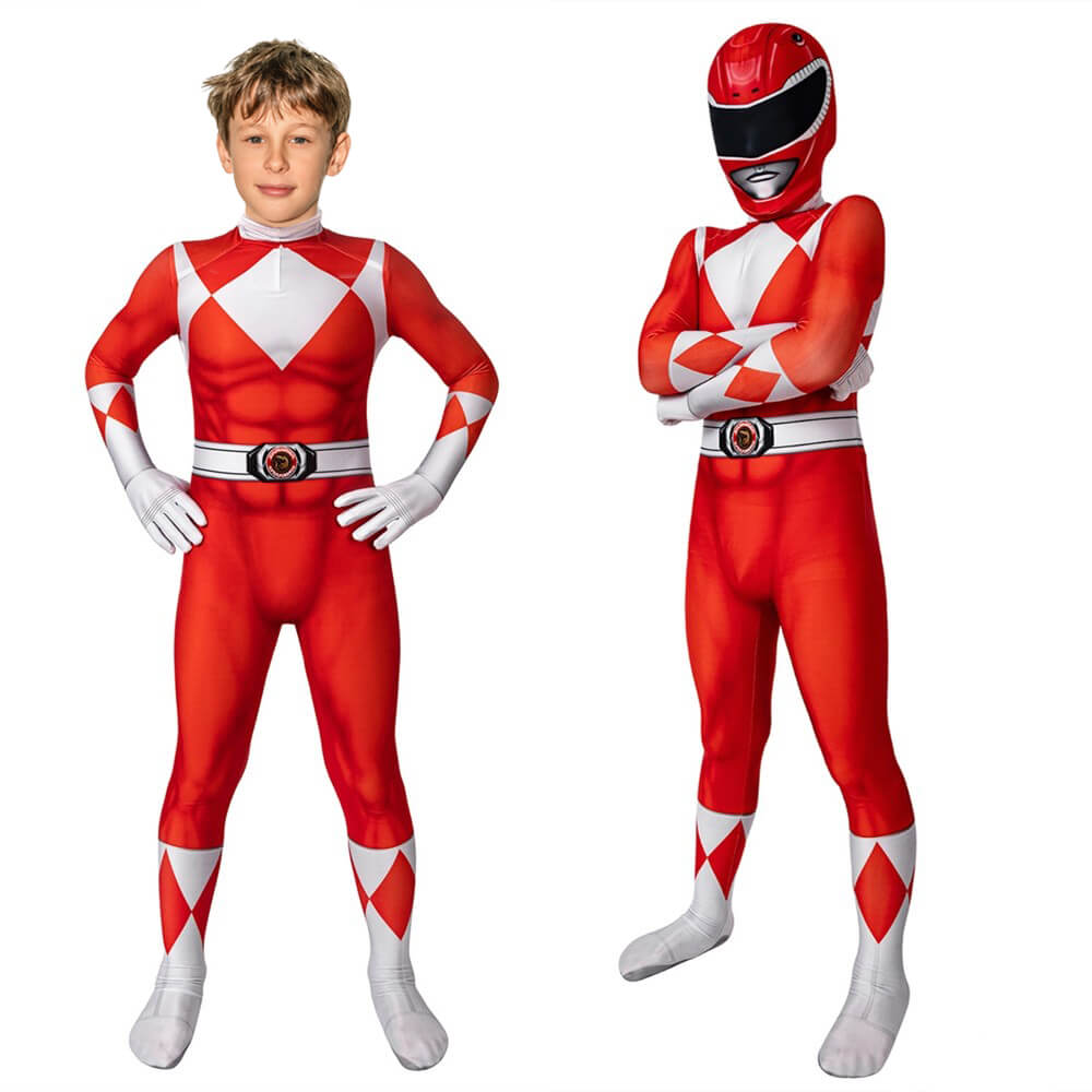 Kid Ranger Halloween Kostuum Jumpsuit | Superheld Cosplay