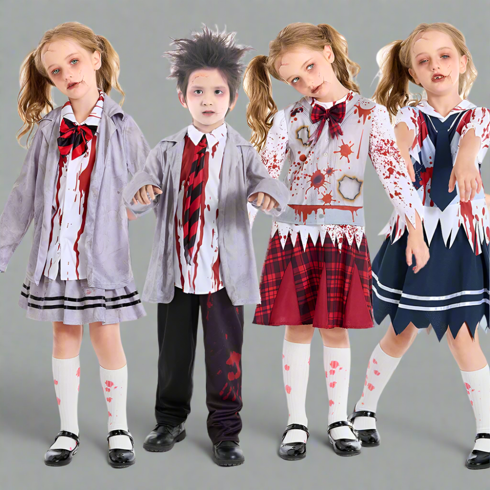 Kinderen Zombie School Halloween Kostuum