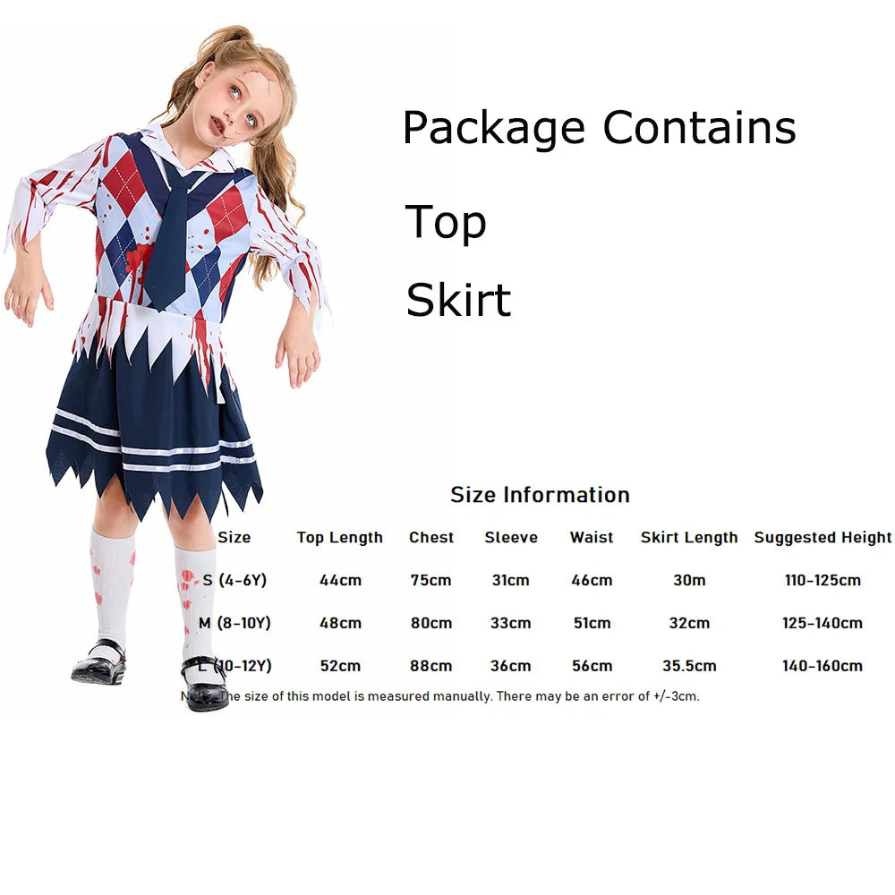 Kinderen Zombie School Halloween Kostuum