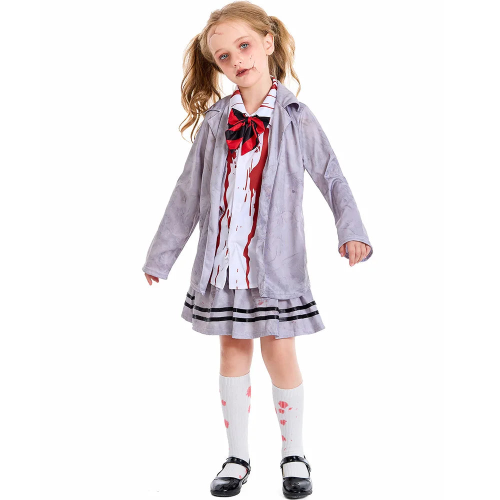 Kinderen Zombie School Halloween Kostuum
