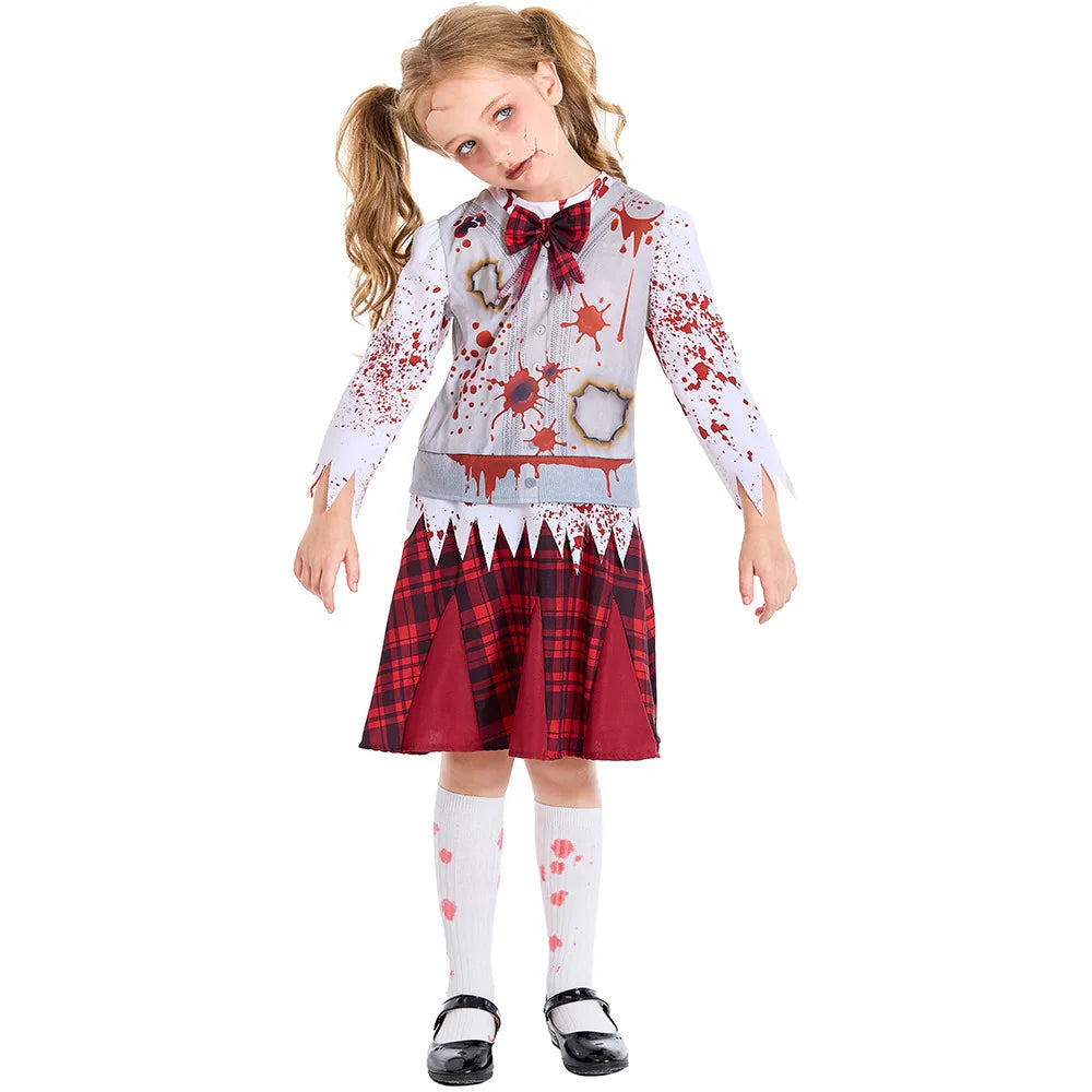 Kinderen Zombie School Halloween Kostuum