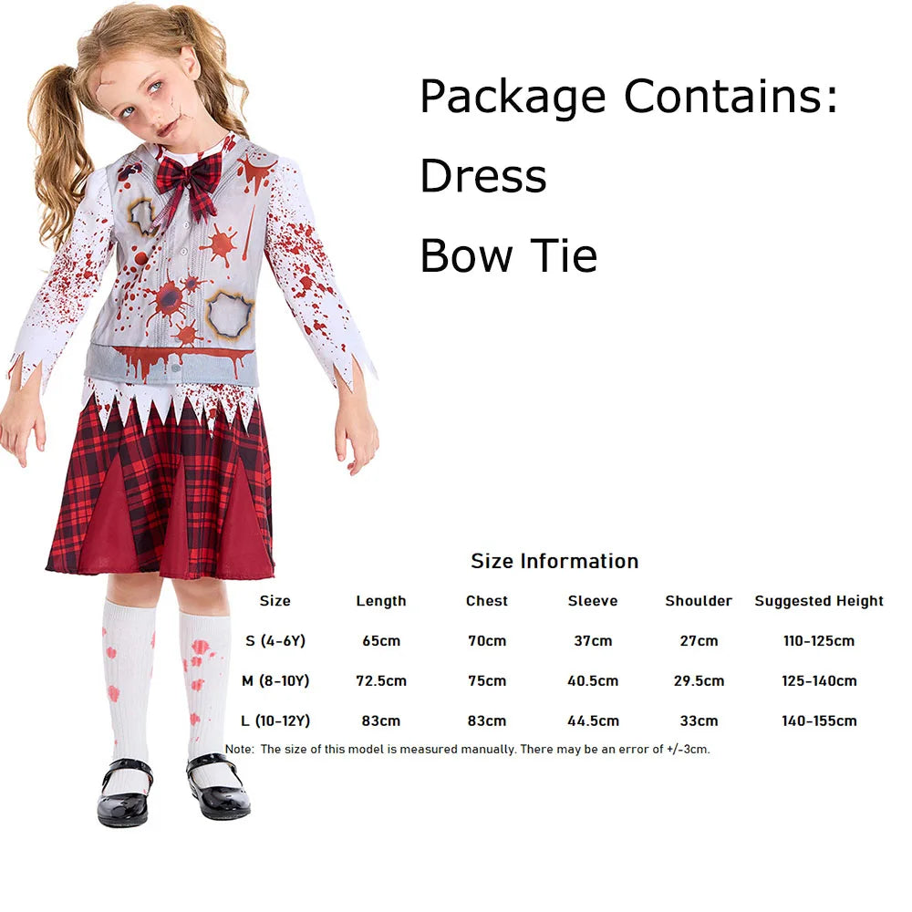 Kinderen Zombie School Halloween Kostuum