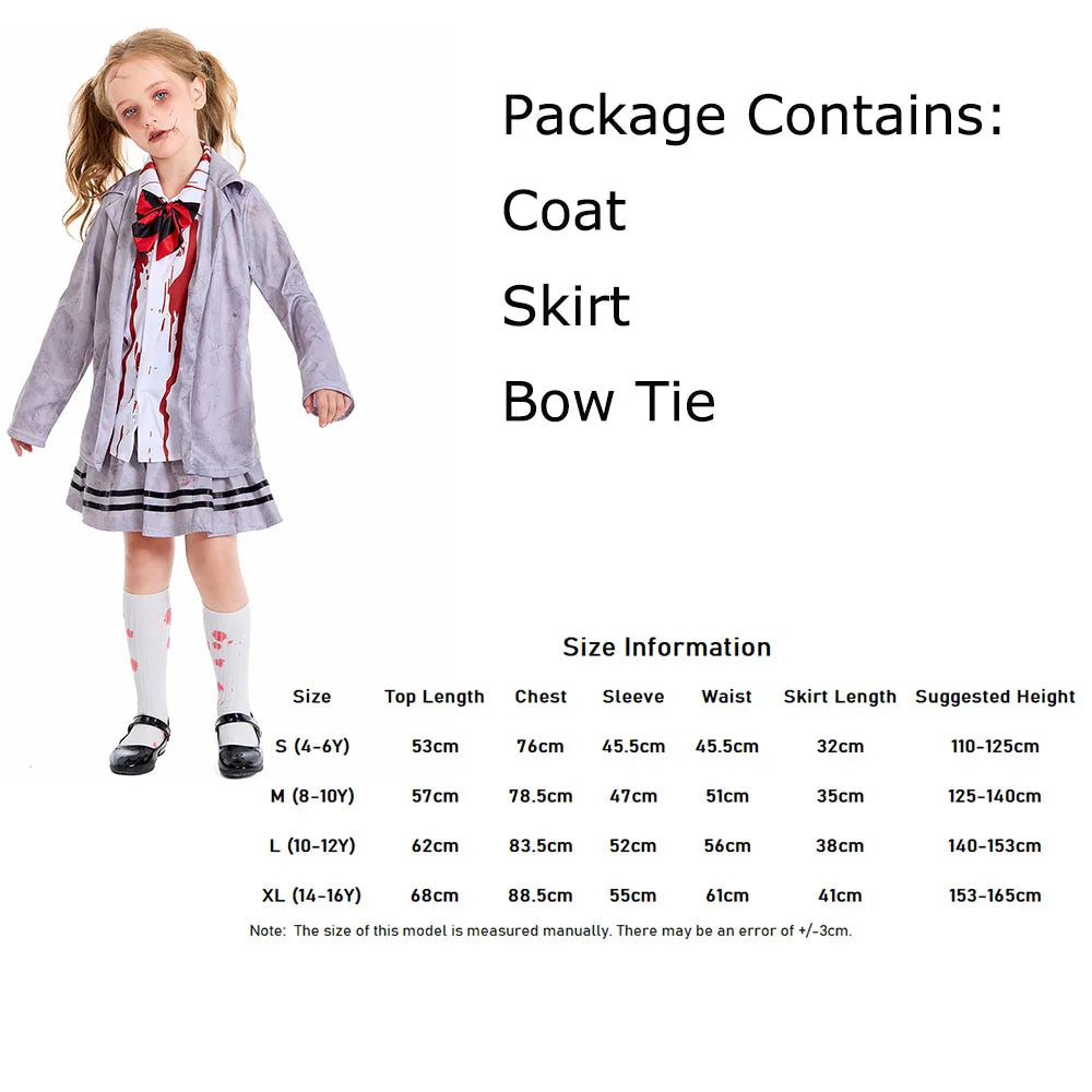 Kinderen Zombie School Halloween Kostuum