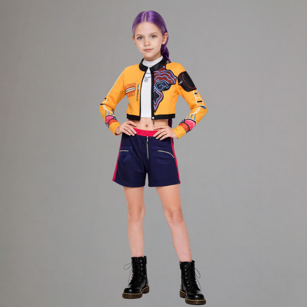 Kpop Hunter Halloween Kostuum Kinderen Podium Outfit