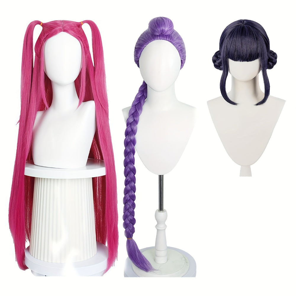 Kpop Hunter Halloween Kostuum Kinderen Pruik Set