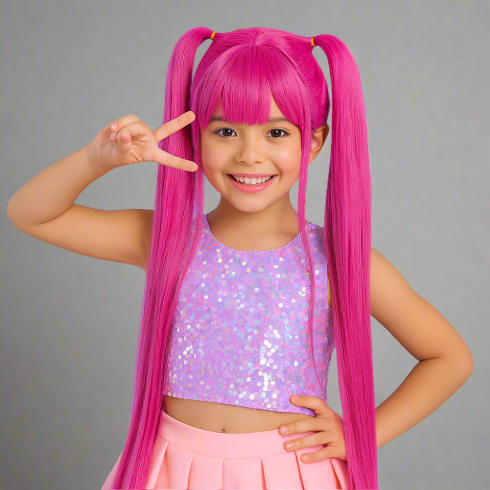 Kpop Hunter Halloween Kostuum Kinderen Perukenset