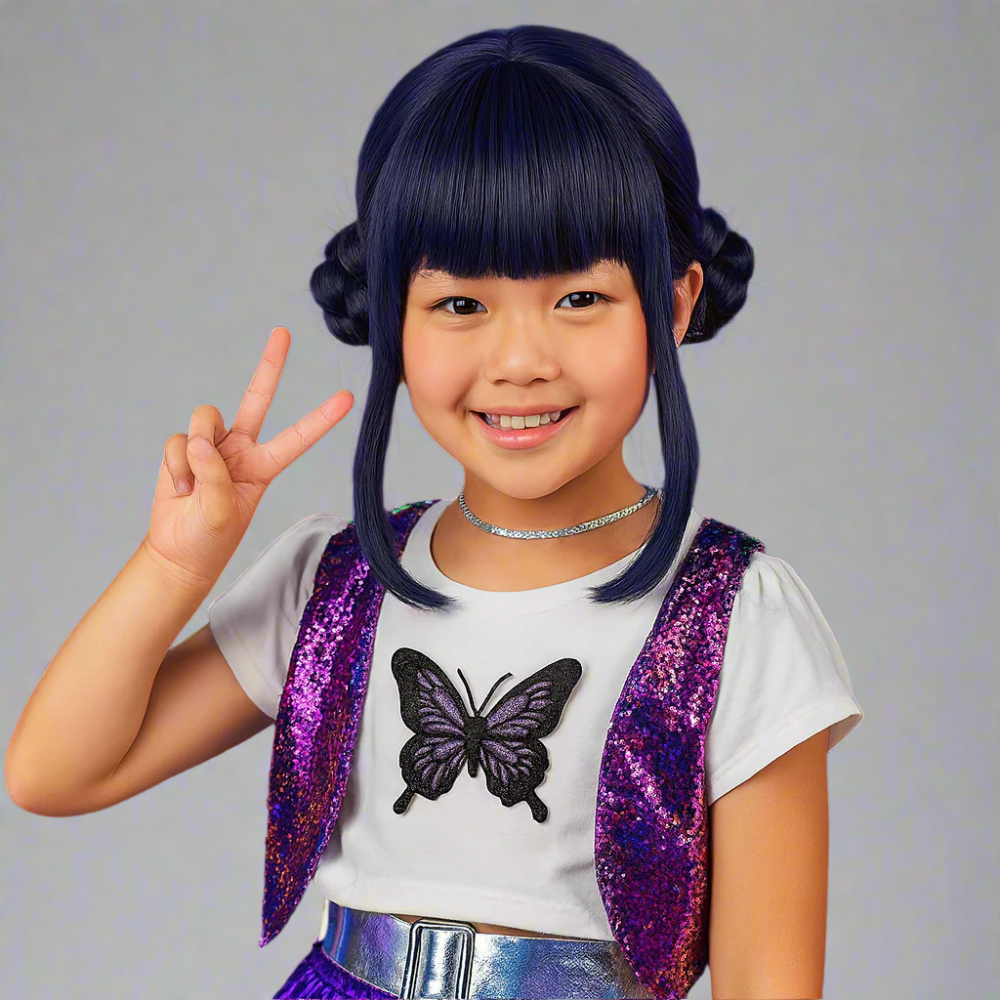 Kpop Hunter Halloween Kostuum Kinderen Perukenset