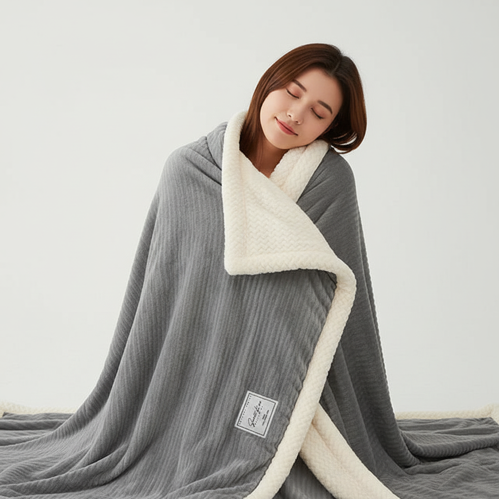 CozyLuxe Fleece-dekens – Zachte winterdeken van hoogwaardig polyester voor warmte en comfort