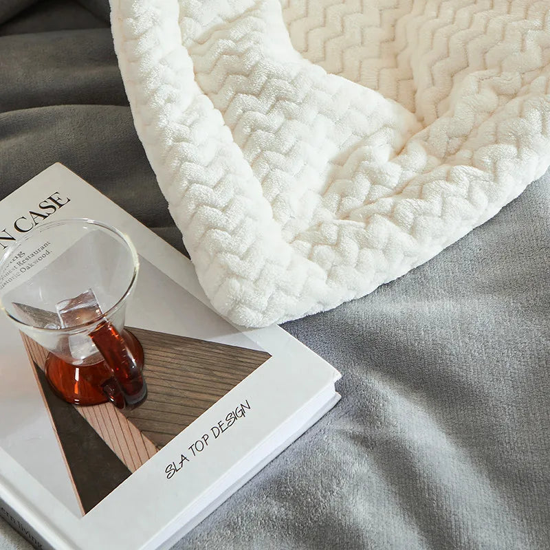 CozyLuxe Fleece-dekens – Zachte winterdeken van hoogwaardig polyester voor warmte en comfort