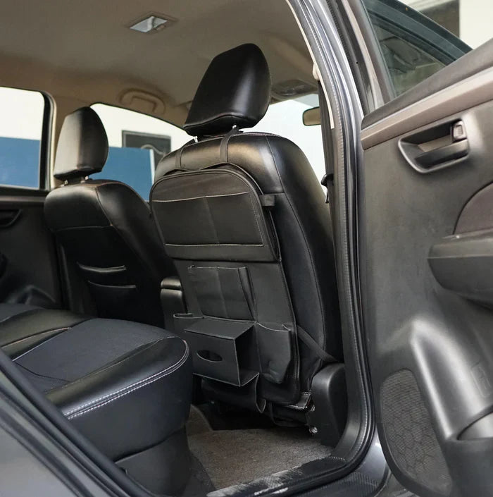 LuxuraDrive Elite Achterzit Organizer | Stijlvolle opbergoplossing voor een opgeruimde auto-interieur