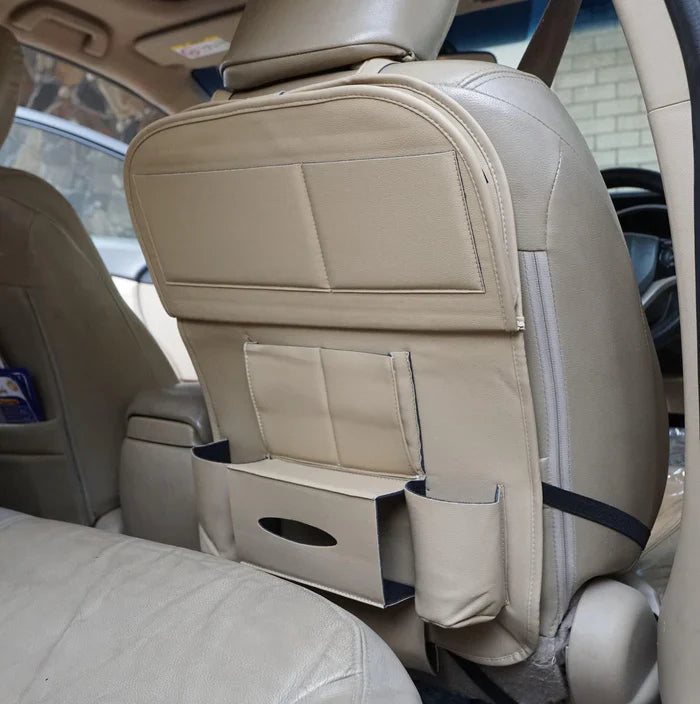 LuxuraDrive Elite Achterzit Organizer | Stijlvolle opbergoplossing voor een opgeruimde auto-interieur