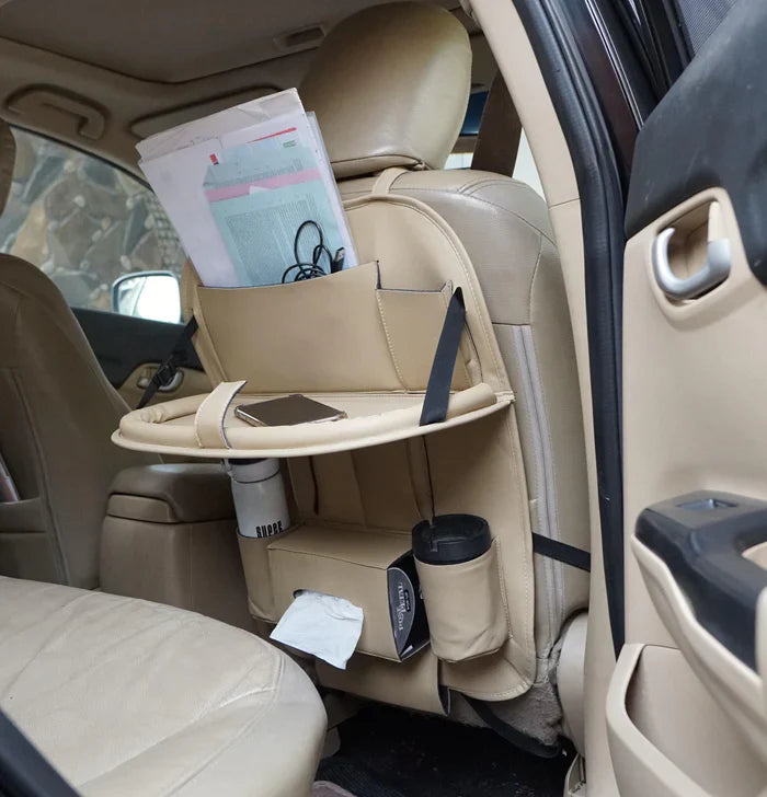 LuxuraDrive Elite Achterzit Organizer | Stijlvolle opbergoplossing voor een opgeruimde auto-interieur