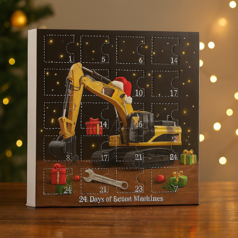 ConstructJoy | Kinderen Adventskalender Constructievoertuigen Ornamenten