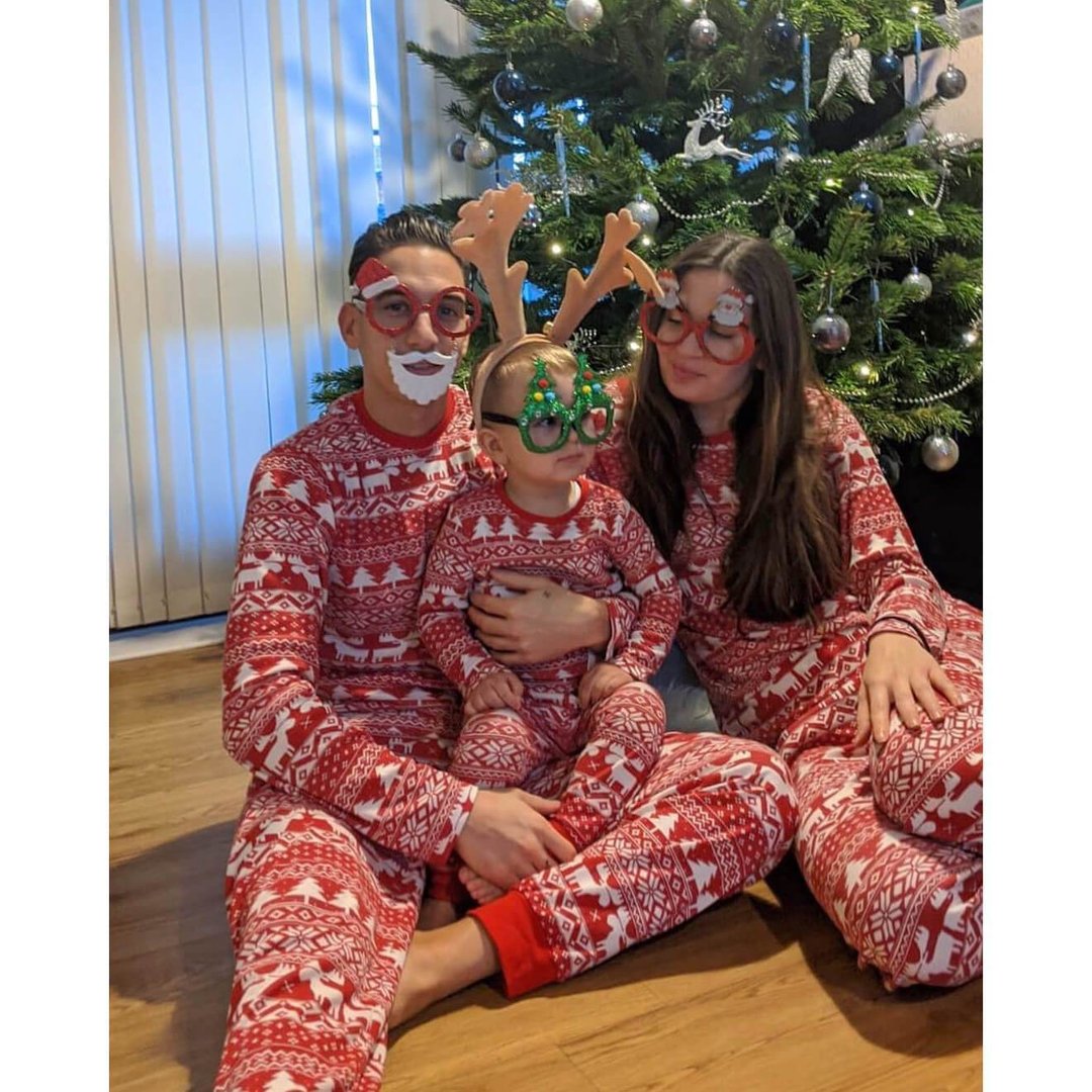 Rode en Witte Kerstprint Bijpassende Familie Kerstpyjama's