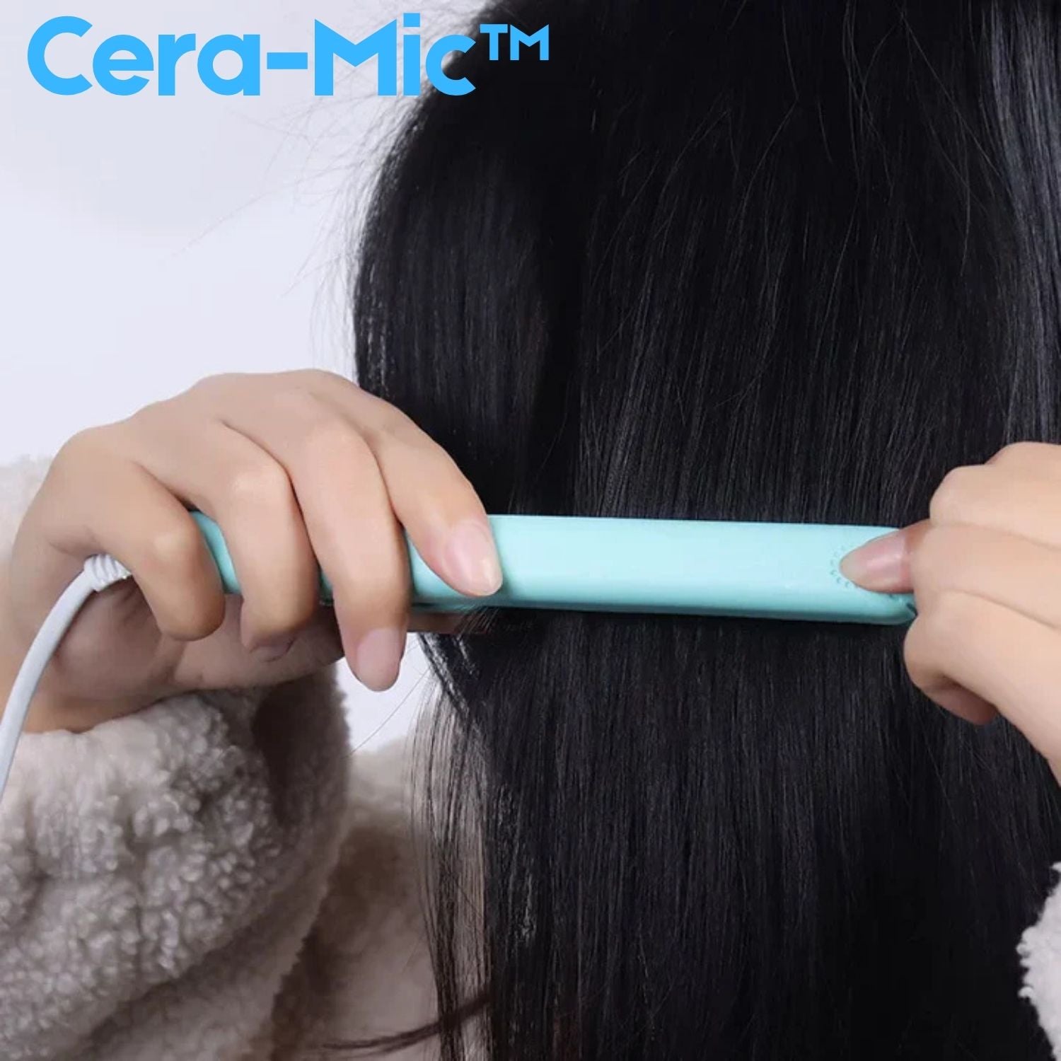 2-in-1 Mini-stoomapparaat en krultang Reisformaat Cera-Mic Keramiek