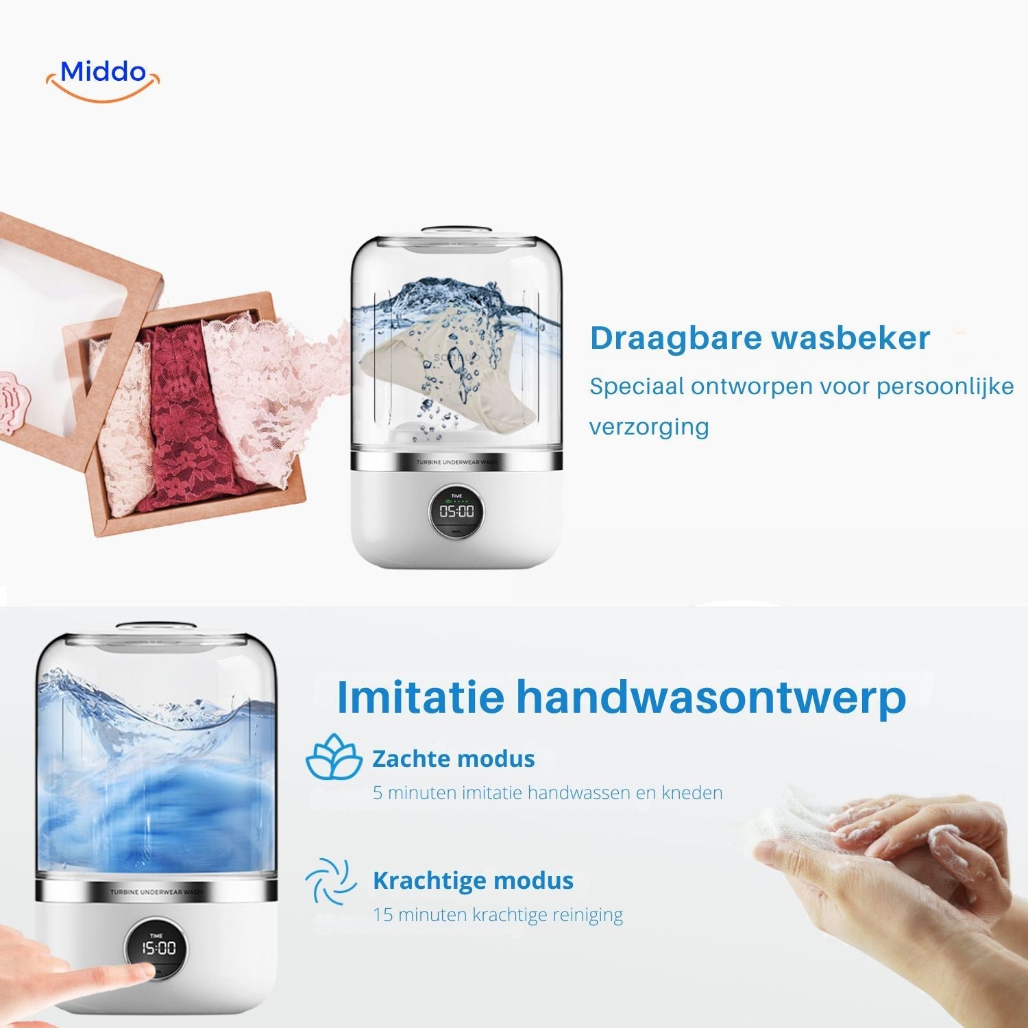 TravelClean Mini-Wash | Compacte, draadloze oplossing voor onderweg!