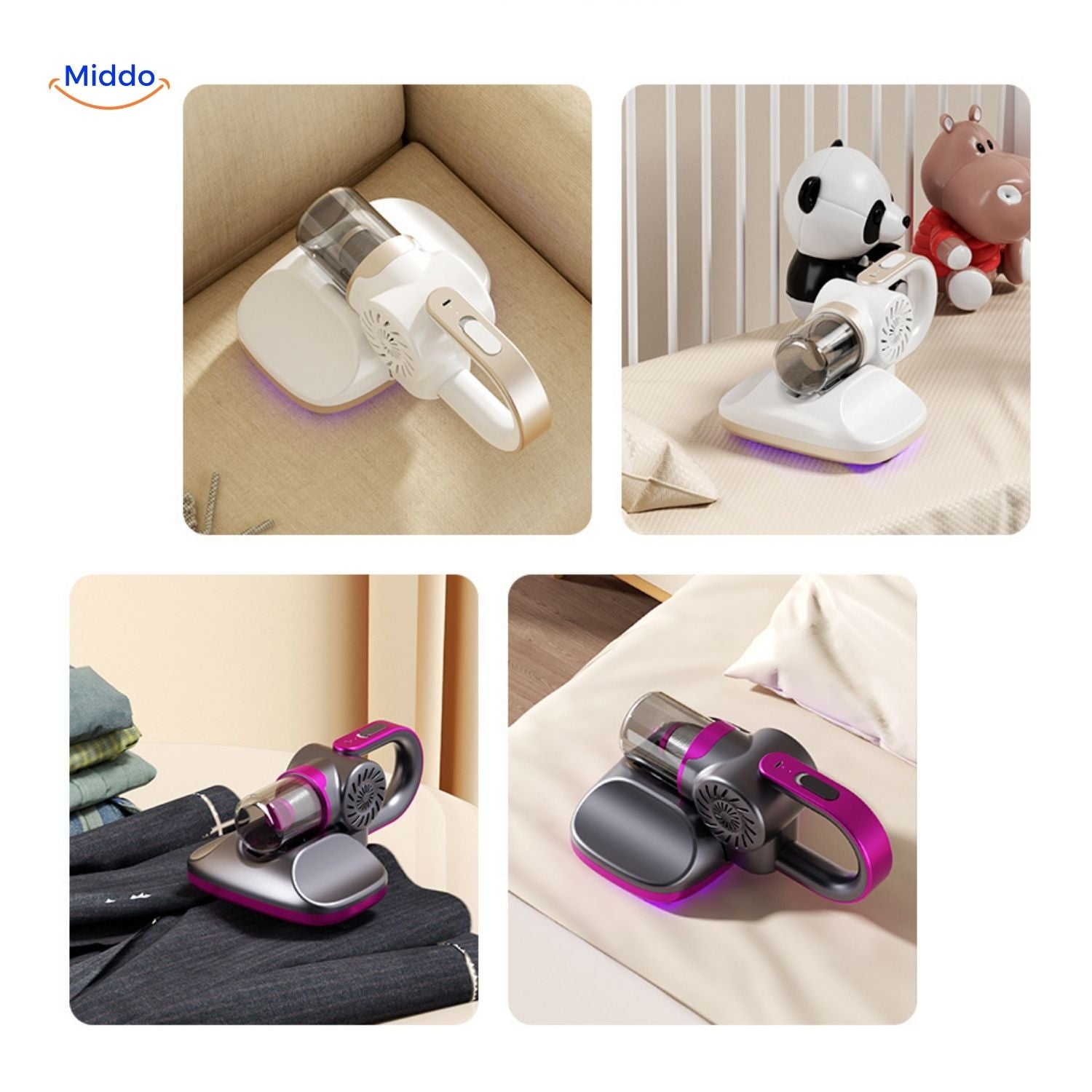 ReinClean MopVac™ | Draadloze stofzuiger met krachtige zuigkracht & effectieve mijtenverwijdering!