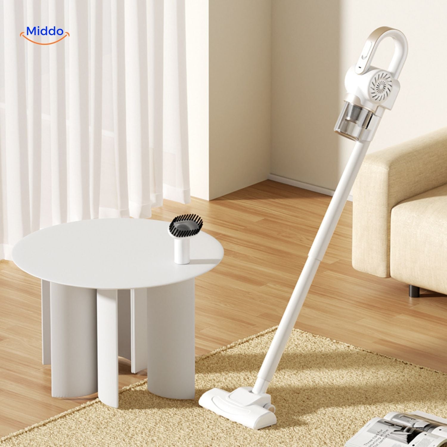 ReinClean MopVac™ | Draadloze stofzuiger met krachtige zuigkracht & effectieve mijtenverwijdering!