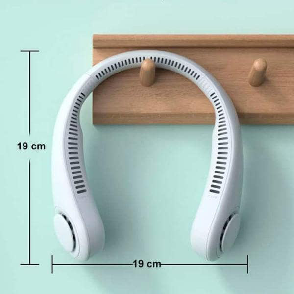 Draagbare Nekventilator met Verstelbare Snelheden – Ergonomisch, Lichtgewicht Ontwerp voor Handsfree Koeling, Lange Batterijduur