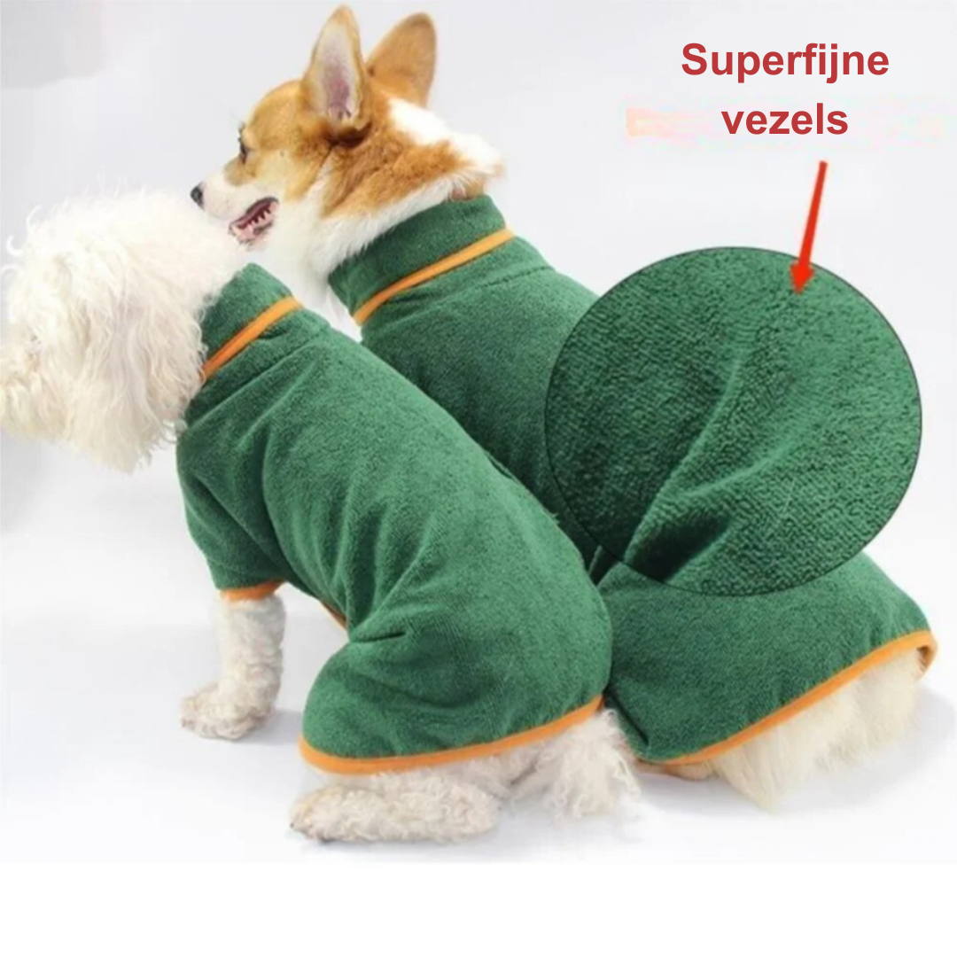 Hond Handdoek Robe voor Honden – Sneldrogende Verstelbare Hondenkleed, Comfortabele en Stijlvolle Badjas voor Alle Maten